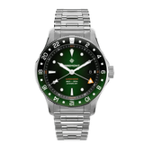 Bremont Supermarine 300M GMT, 'Tundra' Green 40mm Green Dial Men's Watch SM40-GMT-SS-GNBK-B