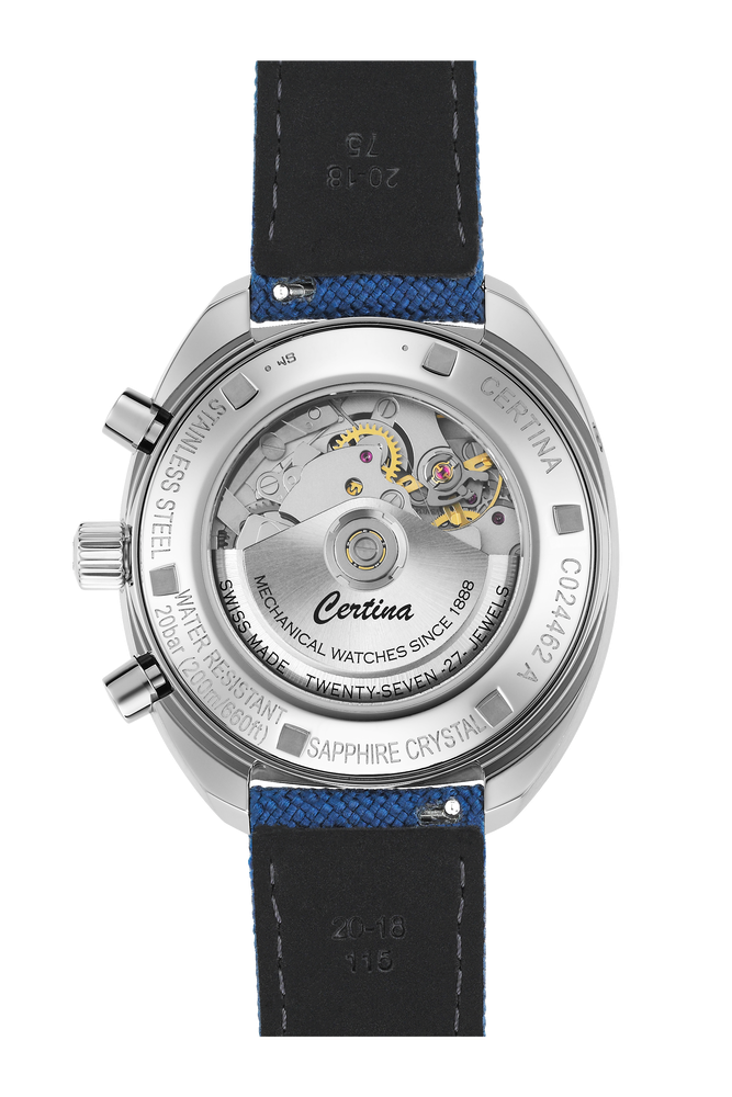 Certina DS-2 Chronograph Automatic 43.36mm Blue Dial Men's Watch C0244621804100