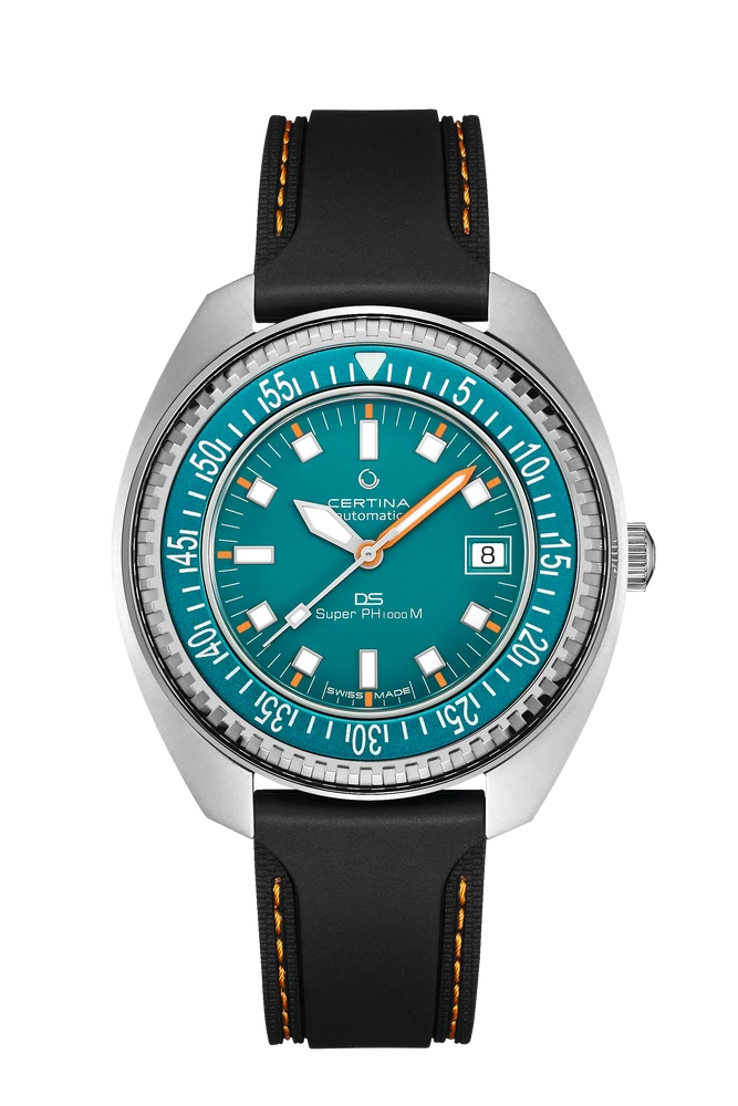 Certina DS SUPER PH1000M STC Teal Dial 43.5mm Men's Watch C0249071704110