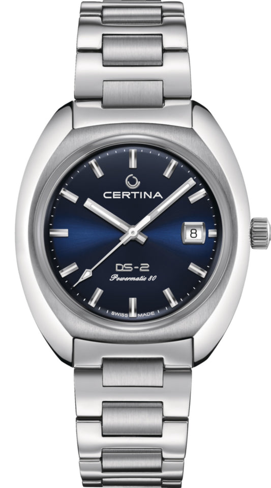 Certina DS-2 Automatic 40mm Blue Dial Steel Men's Watch C0244071104101