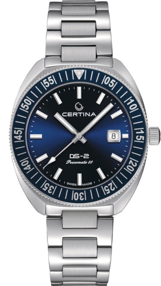 Certina DS-2 41.10mm Stainless Steel Blue Dial Men's Watch C0246071104102