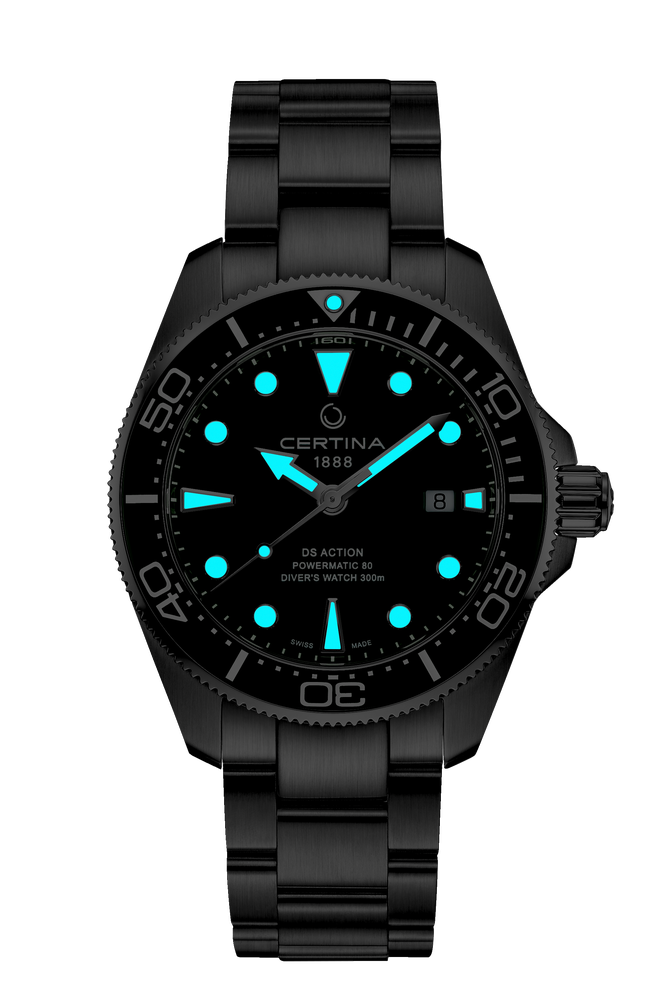 Certina DS Action Diver 43mm Powermatic 80 Green Dial Men's Watch C0326071109100