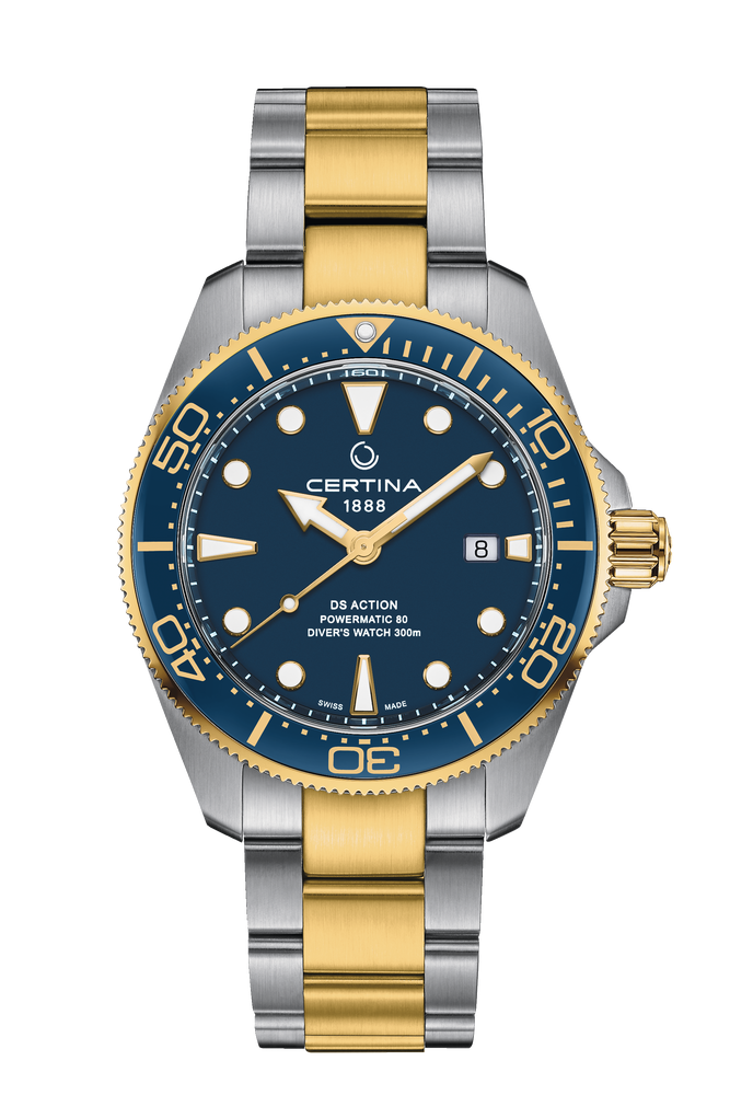 Certina DS Action Diver 43mm Powermatic 80 Blue Dial Men's Watch C0326072204100