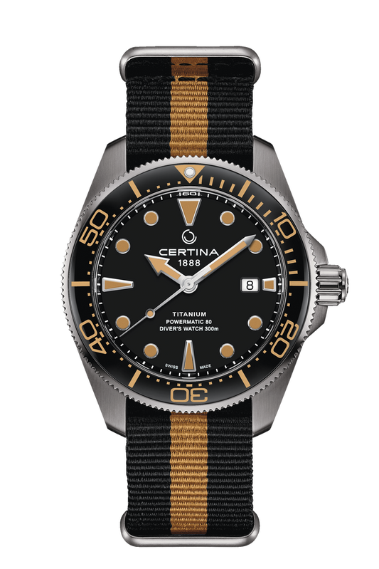 Certina DS Action Diver 43mm Powermatic 80 Black Dial Men's Watch C0326074805100