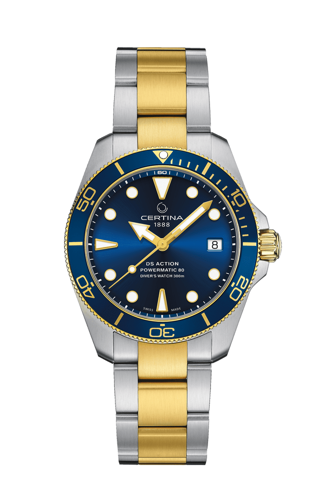Certina DS Action Diver 38mm Powermatic 80 Sea Turtle Conservancy Special Edition Blue Dial Men's Watch C0328072204110
