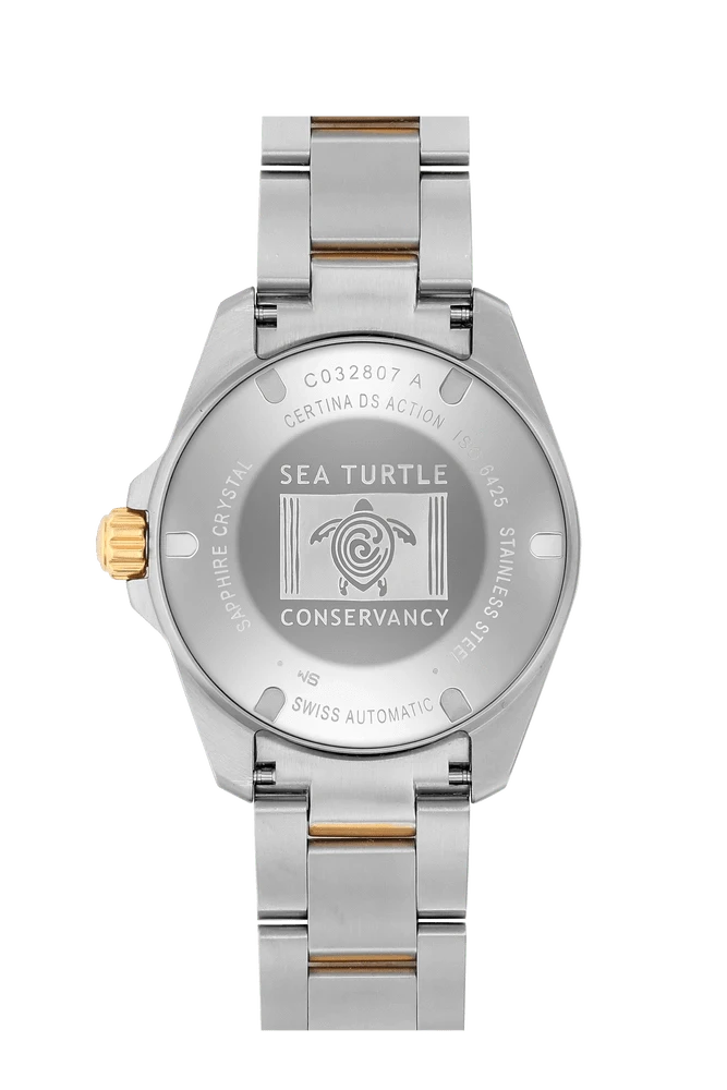 Certina DS Action Diver 38mm Powermatic 80 Sea Turtle Conservancy Special Edition Blue Dial Men's Watch C0328072204110