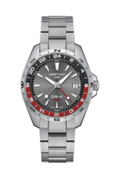 Certina DS-X GMT 41.2mm Grey Dial Men's Watch C0474521108101
