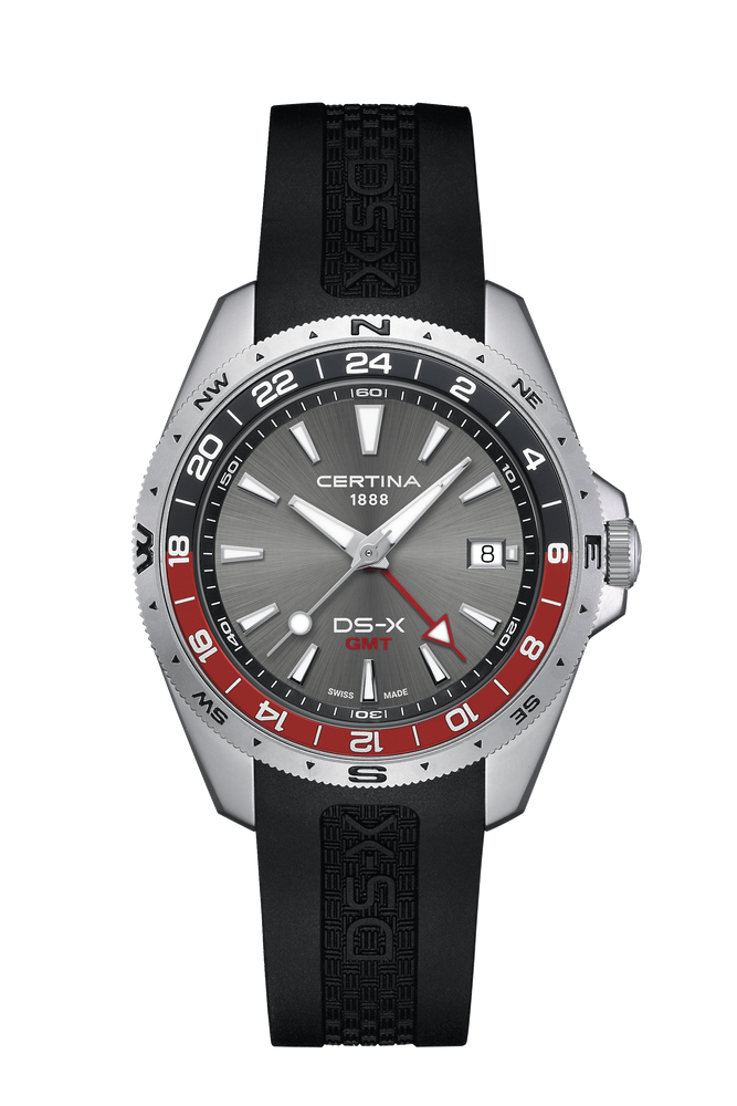 Certina DS-X GMT 41.2mm Grey Dial Men's Watch C0474521708101