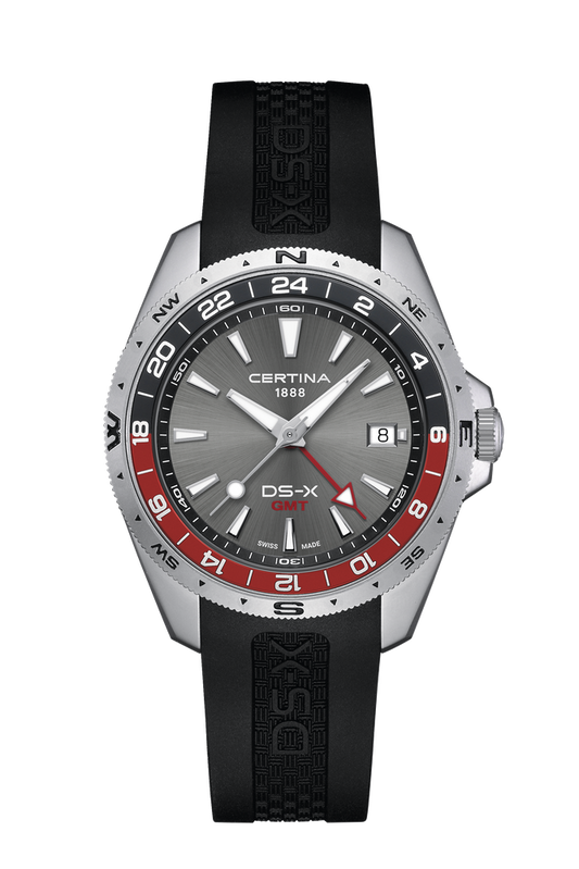 Certina DS-X GMT 41.2mm Grey Dial Men's Watch C0474521708101