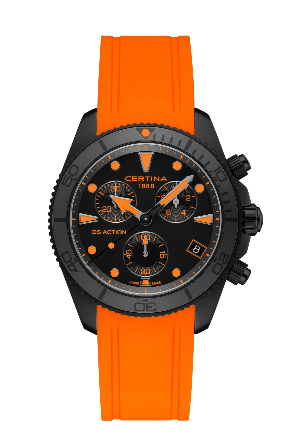Certina DS Action Chrono 42mm Black Dial Men's Watch C0484173705103