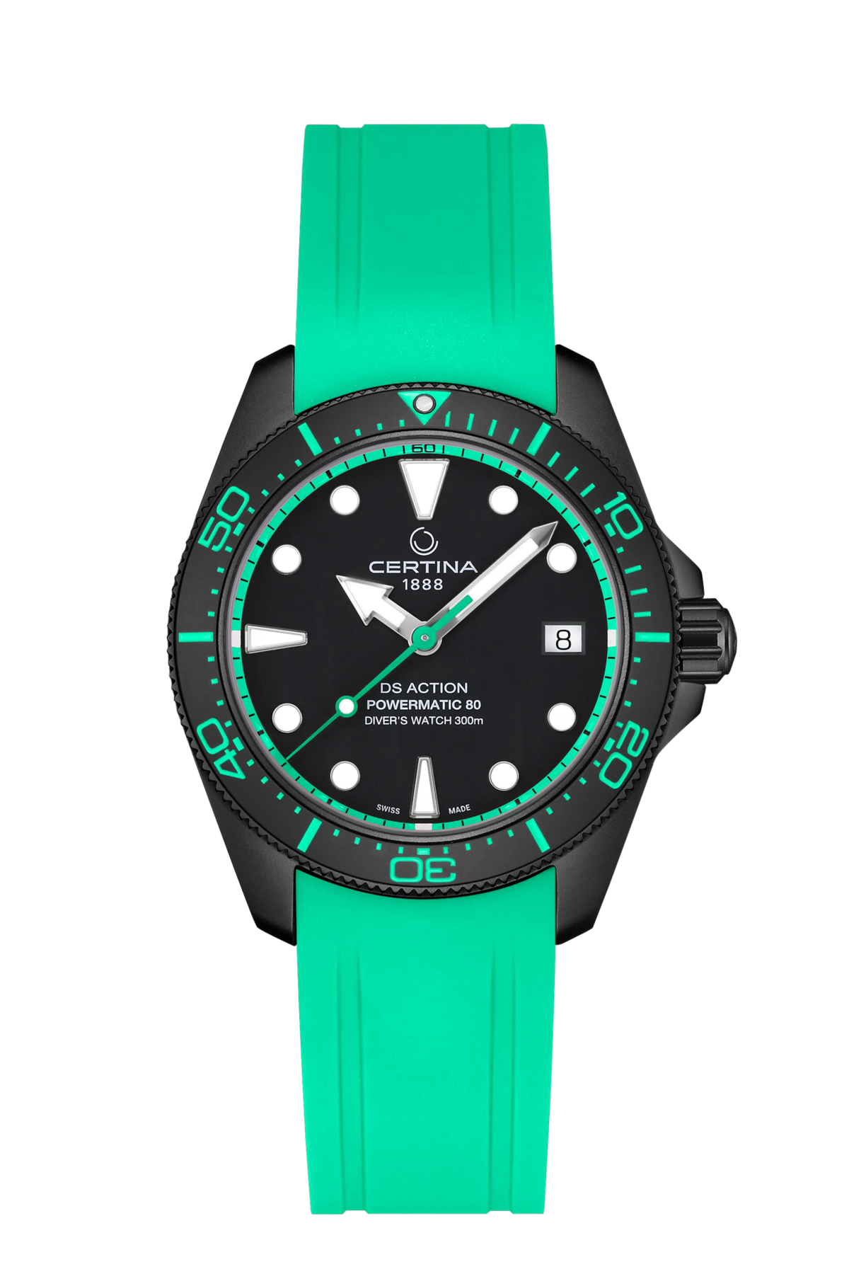 Certina DS Action Diver 38mm Black Dial Men's Watch C0488073305101