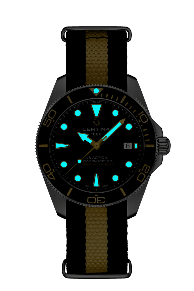 Certina DS Action Diver 40.5mm Black Dial Men's Watch C0484071805101