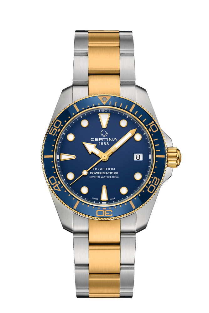 Certina DS Action Diver 38mm Powermatic 80 Blue Dial Men's Watch C0488072204100