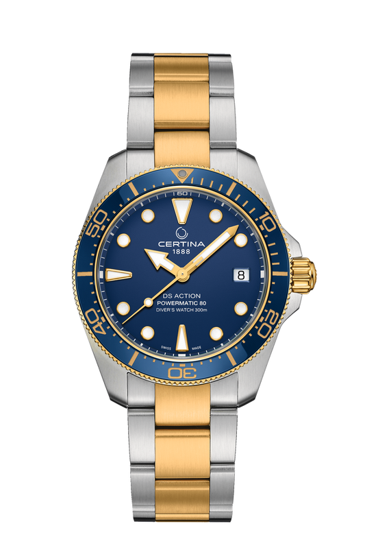 Certina DS Action Diver 38mm Powermatic 80 Blue Dial Men's Watch C0488072204100