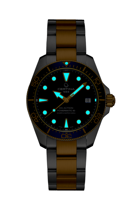 Certina DS Action Diver 38mm Powermatic 80 Blue Dial Men's Watch C0488072204100