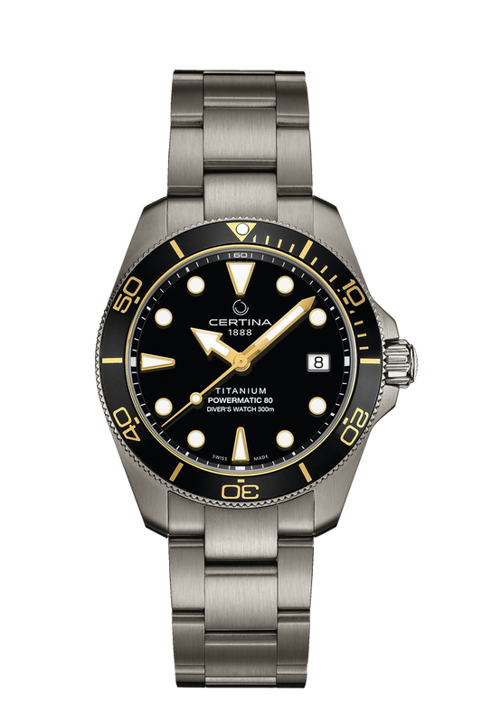 Certina DS Action Diver 38mm Powermatic 80 Black Dial Men's Watch C0488074405100