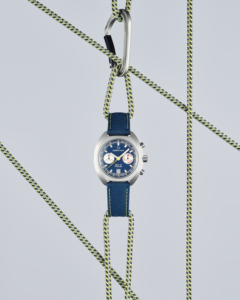 Certina DS-2 Chronograph Automatic 43.36mm Blue Dial Men's Watch C0244621804100