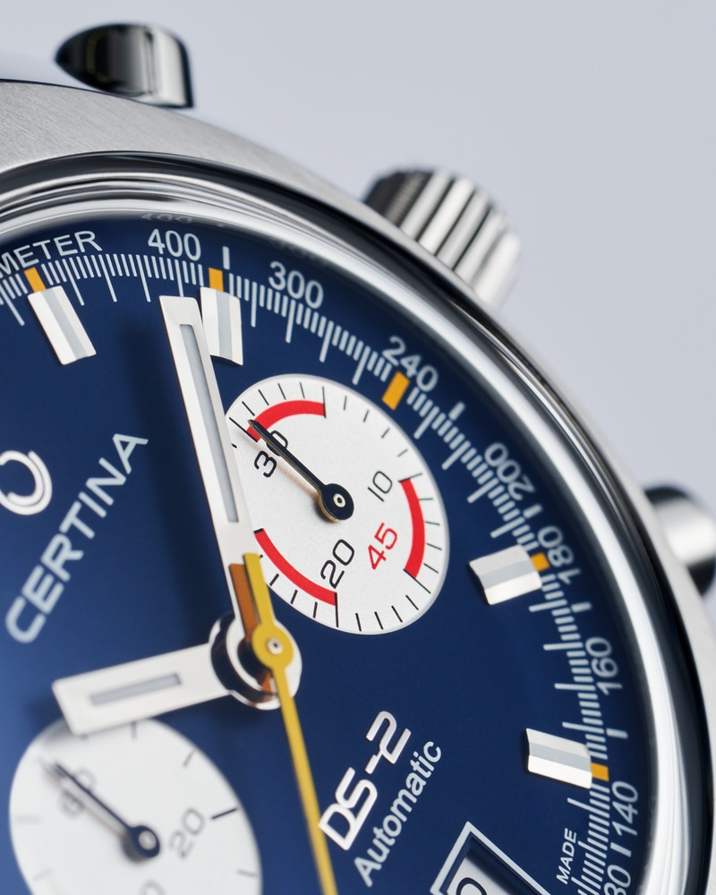 Certina DS-2 Chronograph Automatic 43.36mm Blue Dial Men's Watch C0244621804100