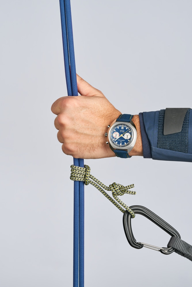 Certina DS-2 Chronograph Automatic 43.36mm Blue Dial Men's Watch C0244621804100