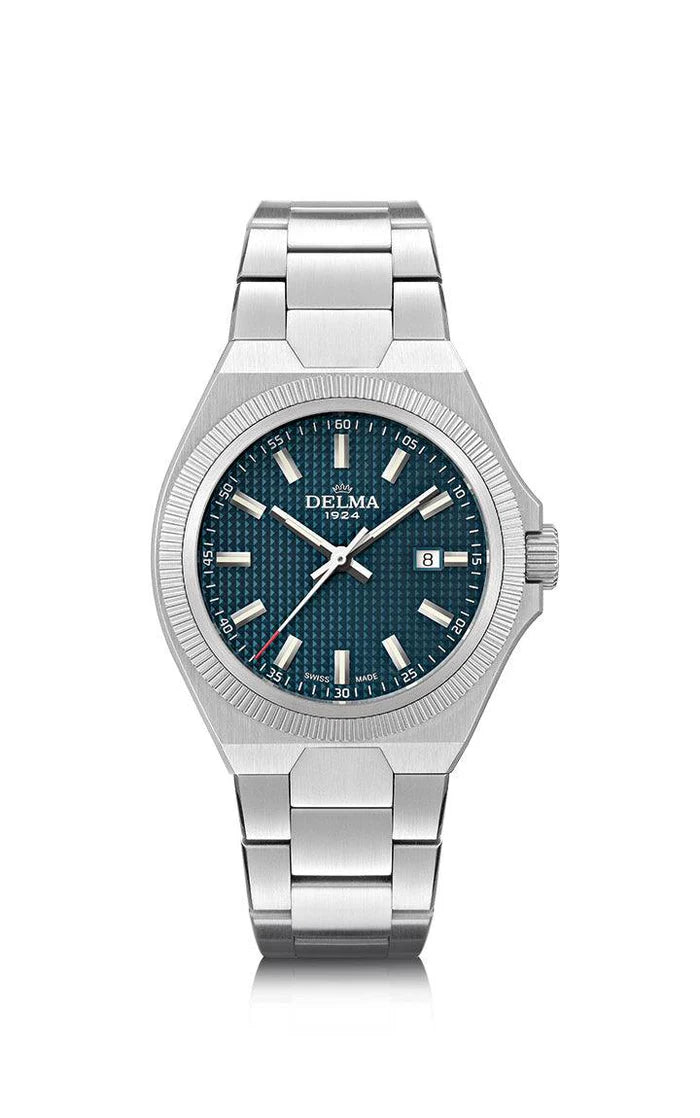 DELMA Midland 34mm Royal Blue Dial Men's Watch 41701.627.1.041