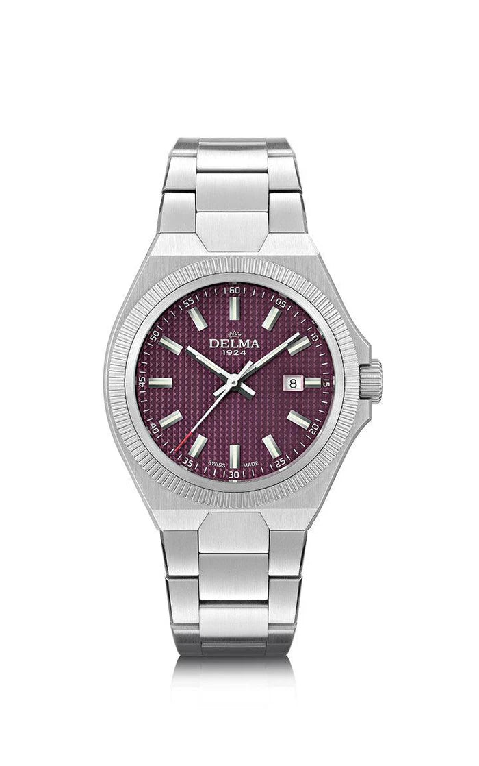 DELMA Midland 34mm Purple Dial Men's Watch 41701.627.1.211