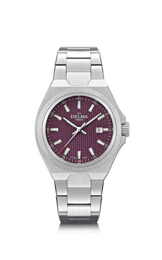 DELMA Midland 34mm Purple Dial Men's Watch 41701.627.1.211