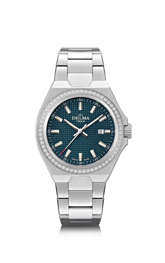 DELMA Midland 34mm Royal Blue Dial Men's Watch 41711.627.1.041