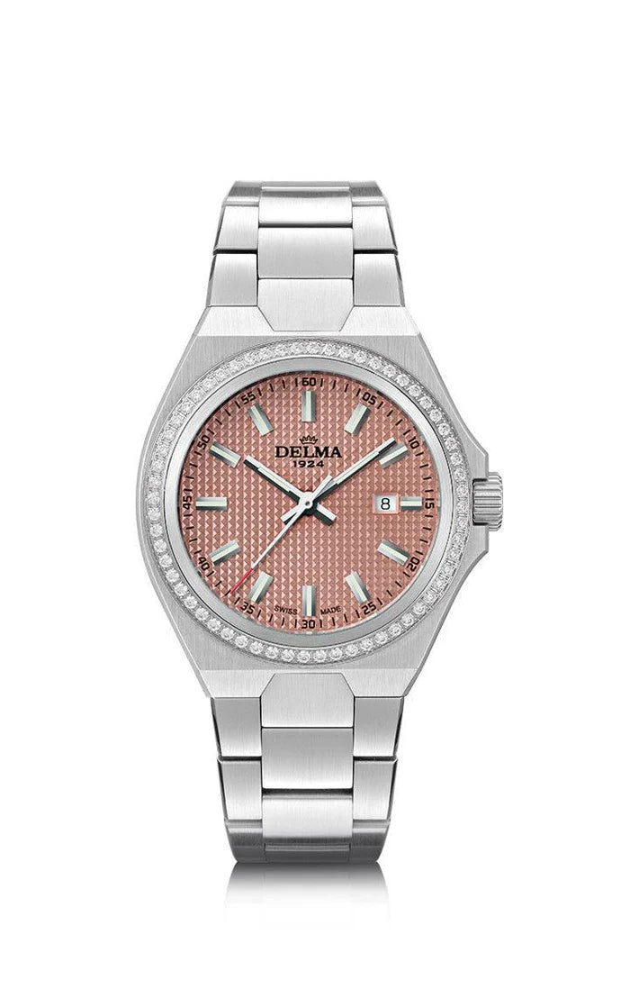 DELMA Midland 34mm Salmon Dial Men's Watch 41711.627.1.181