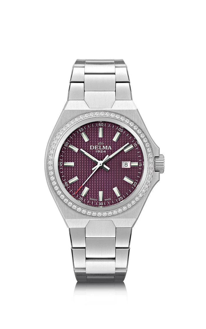 DELMA Midland 34mm Purple Dial Men's Watch 41711.627.1.211