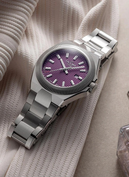 DELMA Midland 34mm Purple Dial Men's Watch 41701.627.1.211