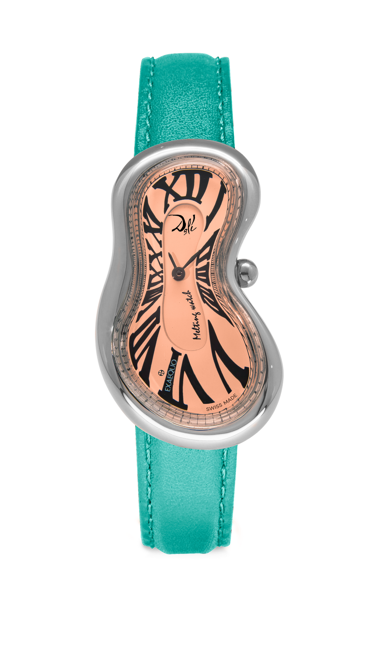 EXAEQUO Dali Classic Melting Watch 28mm Salmon Dial Men's Watch DEX0001.0013