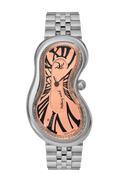 EXAEQUO Dali Classic Melting Watch Bracelet 28mm Salmon Dial Men's Watch DEX0001.0013B