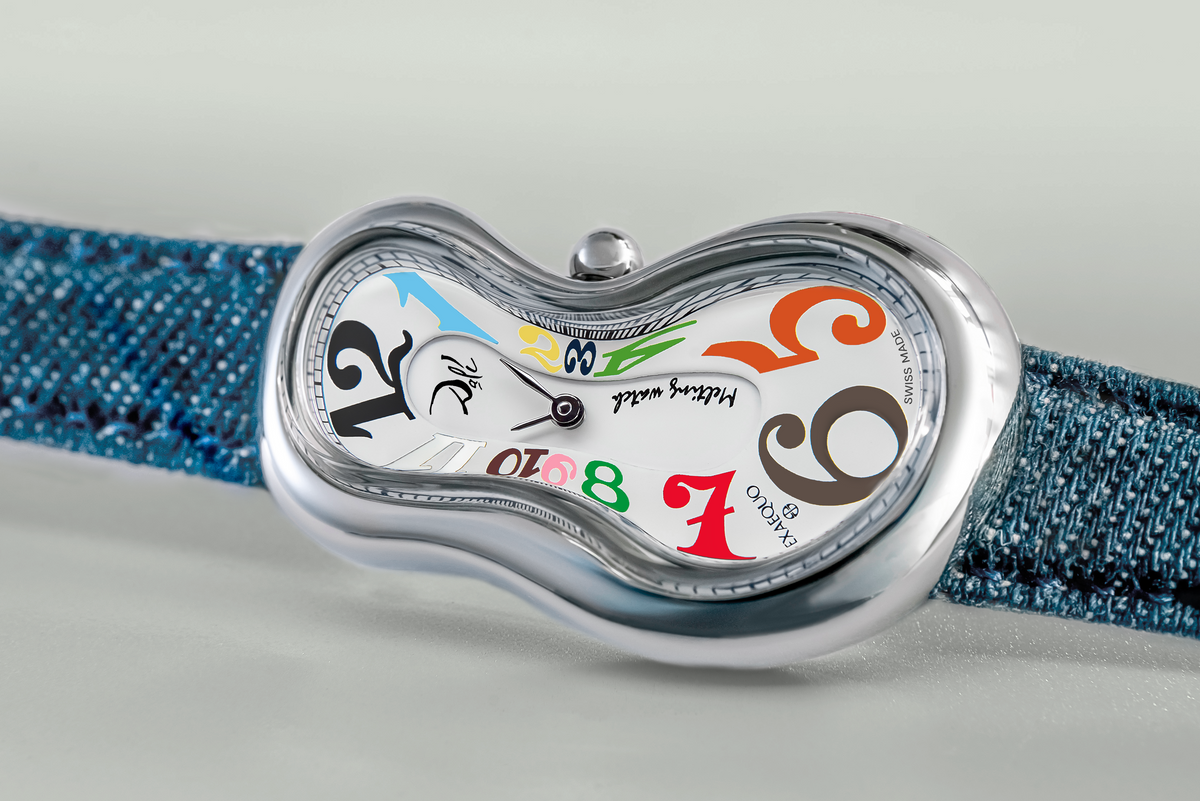 EXAEQUO Dali Classic Melting Watch 28mm North Sea Multicolor Dial Men's Watch DEX0001.0017