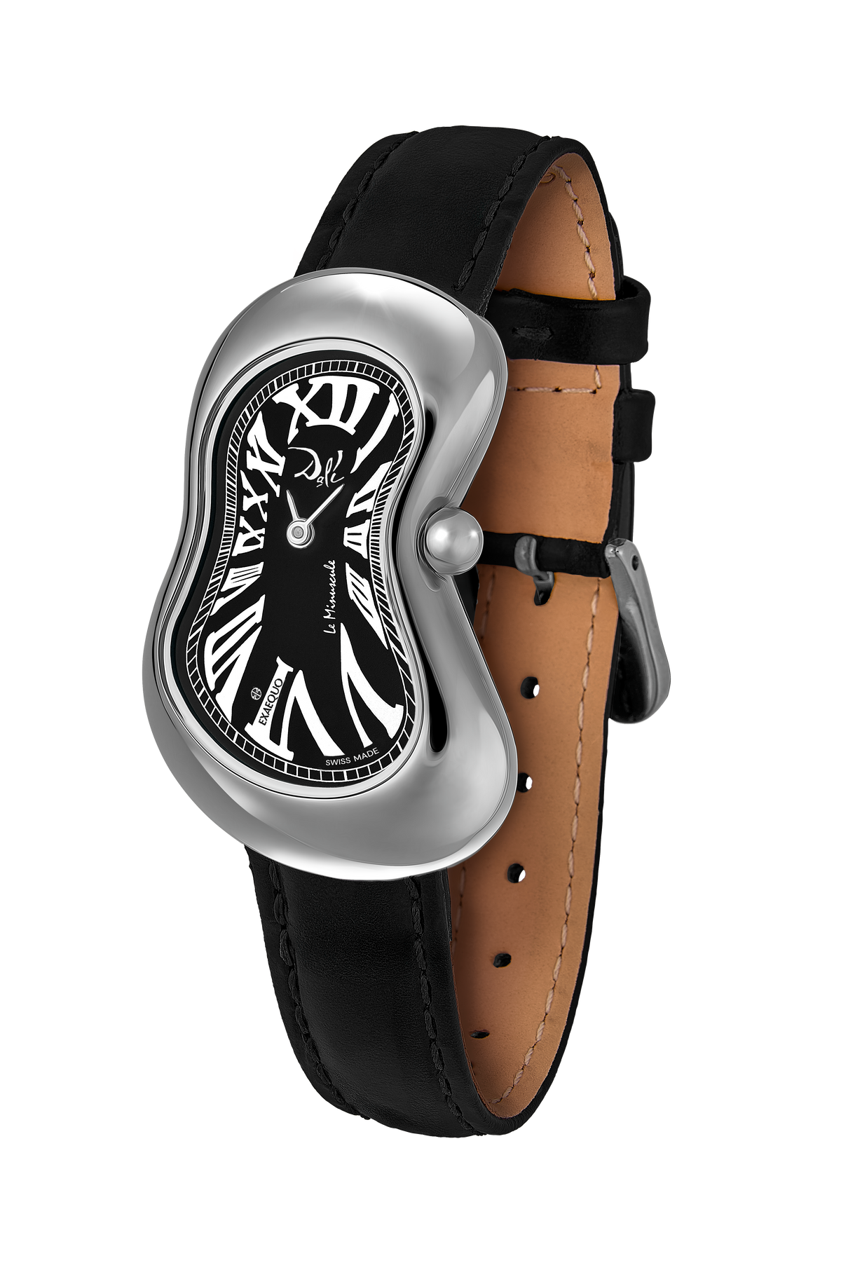 EXAEQUO Dali Minuscule Melting Watch 26mm Black Dial Men's Watch DEX0021.0001