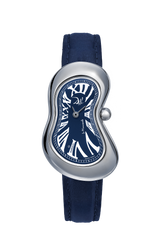 EXAEQUO Dali Minuscule Melting Watch 26mm Dark Blue Dial Men's Watch DEX0021.0004