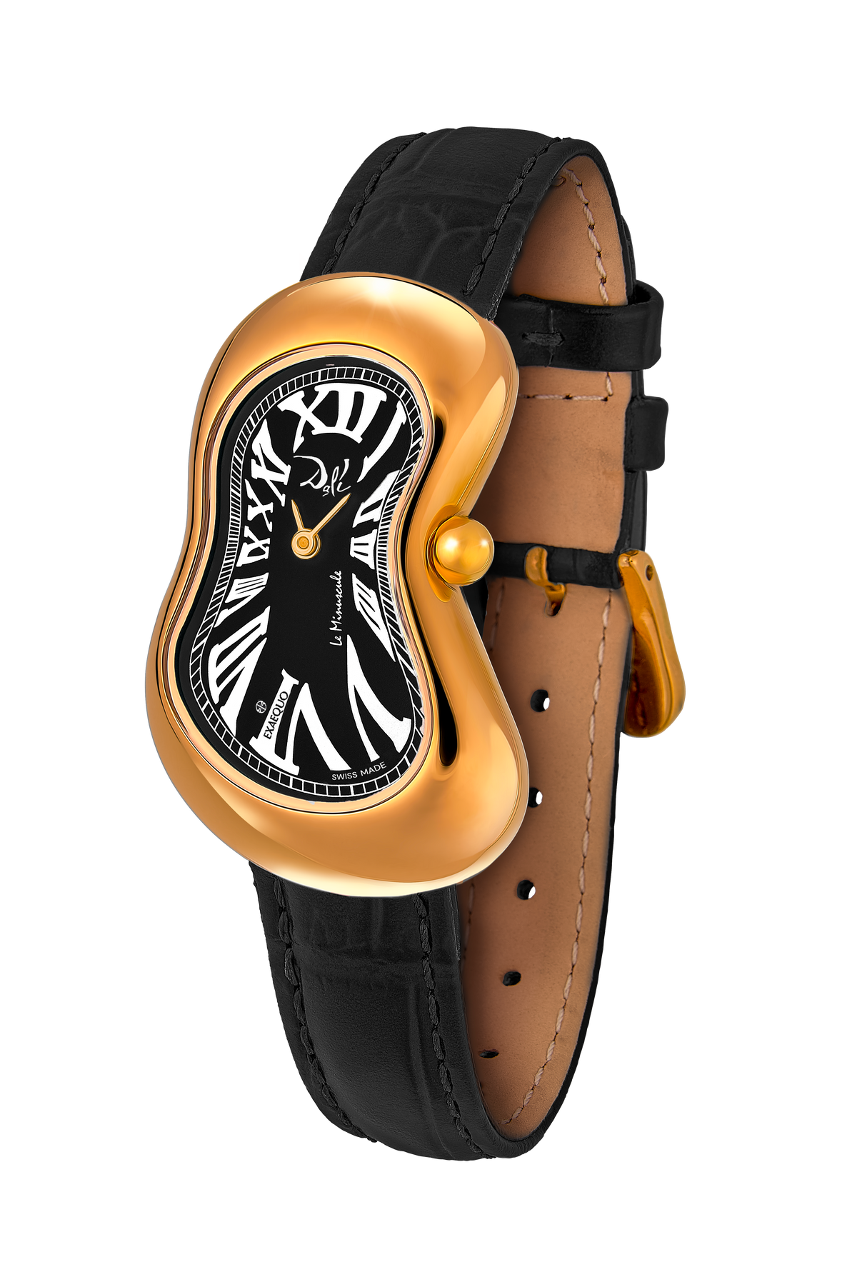EXAEQUO Dali Minuscule Melting Watch 26mm Black Dial Men's Watch DEX0022.0001