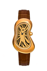 EXAEQUO Dali Minuscule Melting Watch 26mm Yellow Gold Dial Men's Watch DEX0022.0003