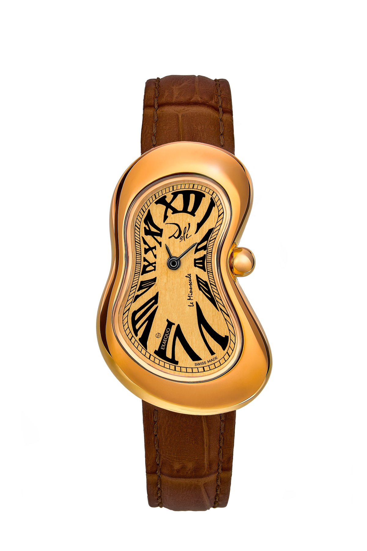 EXAEQUO Dali Minuscule Melting Watch 26mm Yellow Gold Dial Men's Watch DEX0022.0003