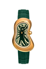 EXAEQUO Dali Minuscule Melting Watch 26mm Green Dial Men's Watch DEX0022.0005