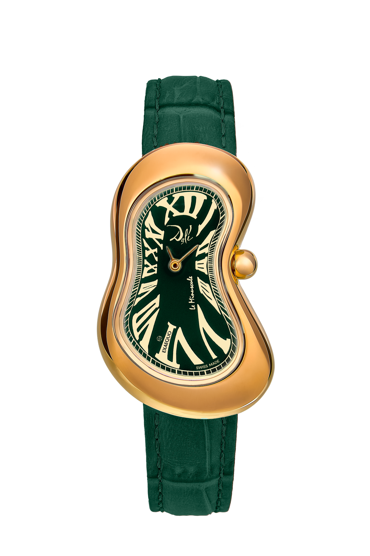 EXAEQUO Dali Minuscule Melting Watch 26mm Green Dial Men's Watch DEX0022.0005