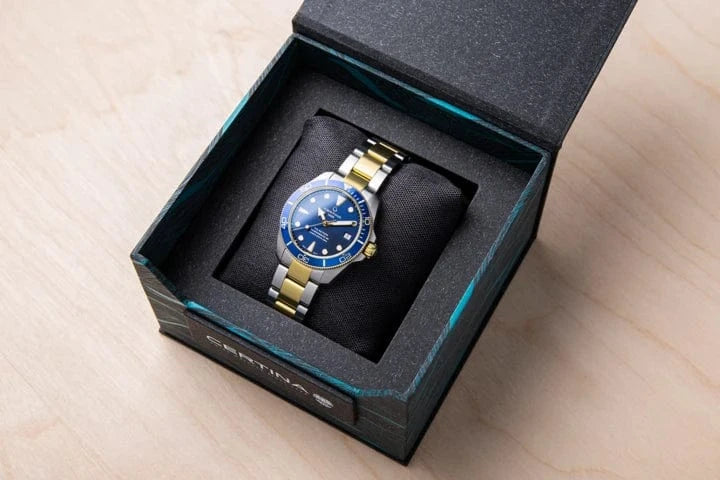 Certina DS Action Diver 38mm Powermatic 80 Sea Turtle Conservancy Special Edition Blue Dial Men's Watch C0328072204110