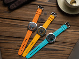 Marvin Malton Cushion 42mm Black & Orange Dial Men's Watch M119.13.63.96