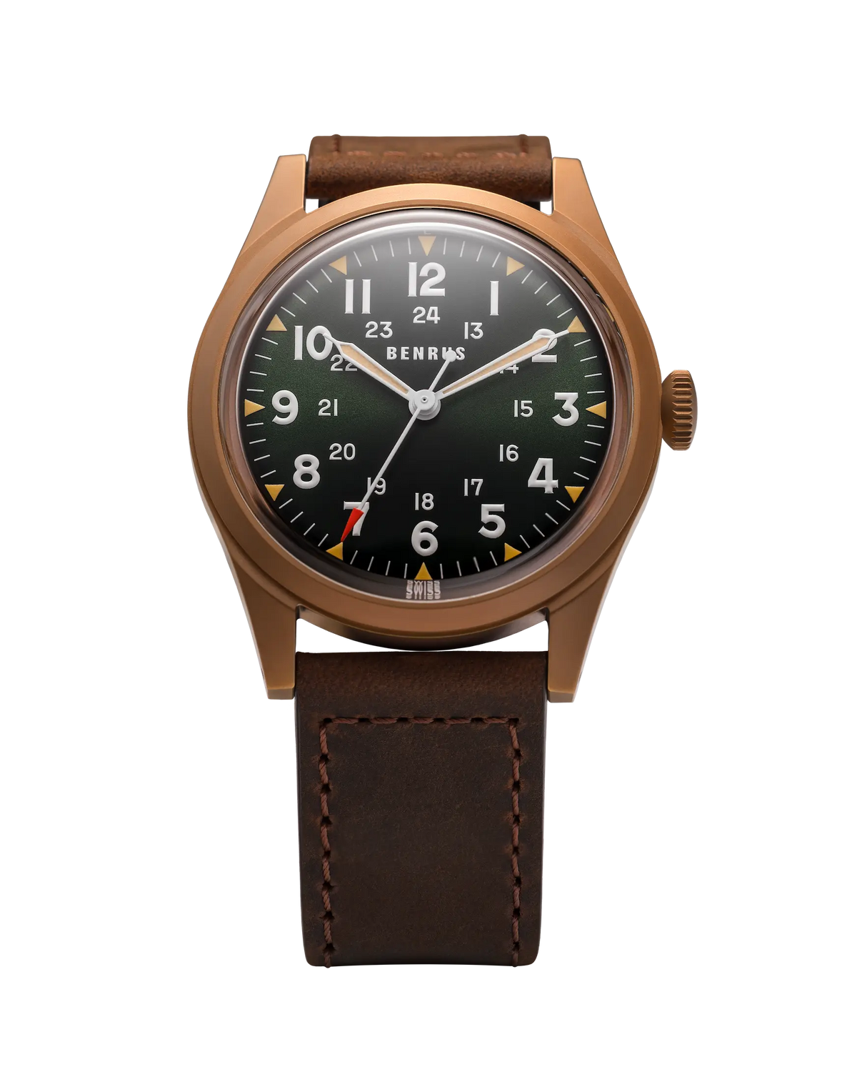 Benrus DTU UB 38mm Black Dial Men's Watch DTU-BR-G-038-03