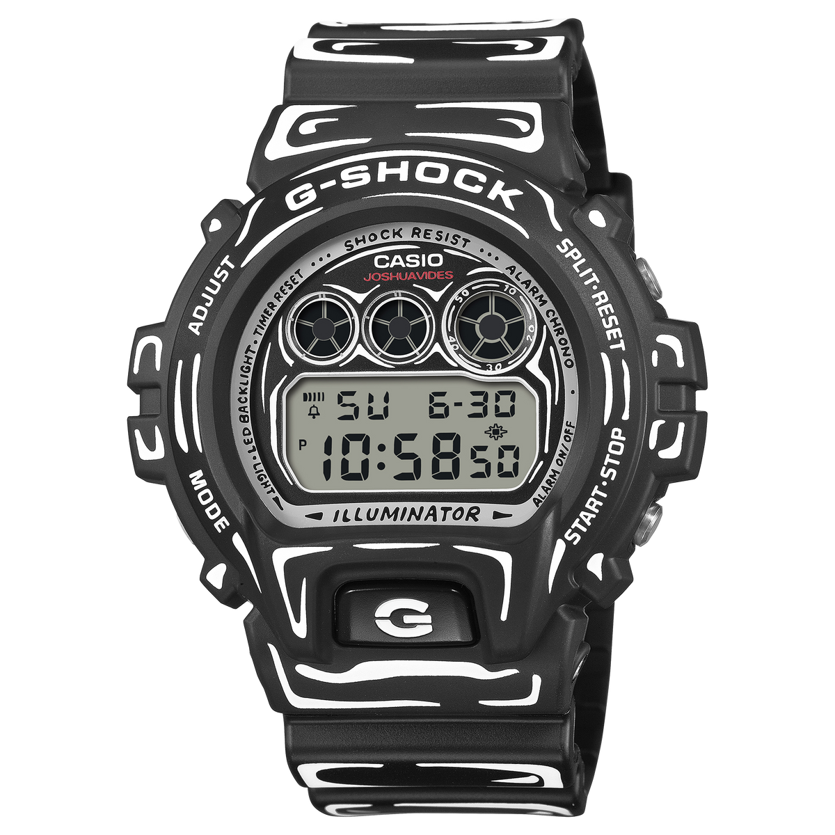 G-Shock Digital 6900 Series 50mm Black/Digital Dial Men's Watch DW6900JV-1