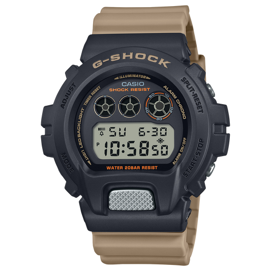 G-Shock Digital Two-Tone Utility Black-Beige Men's Watch DW6900TU-1A5