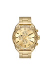 Diesel Spiked 49mm Gold Dial Men's Watch DZ4608