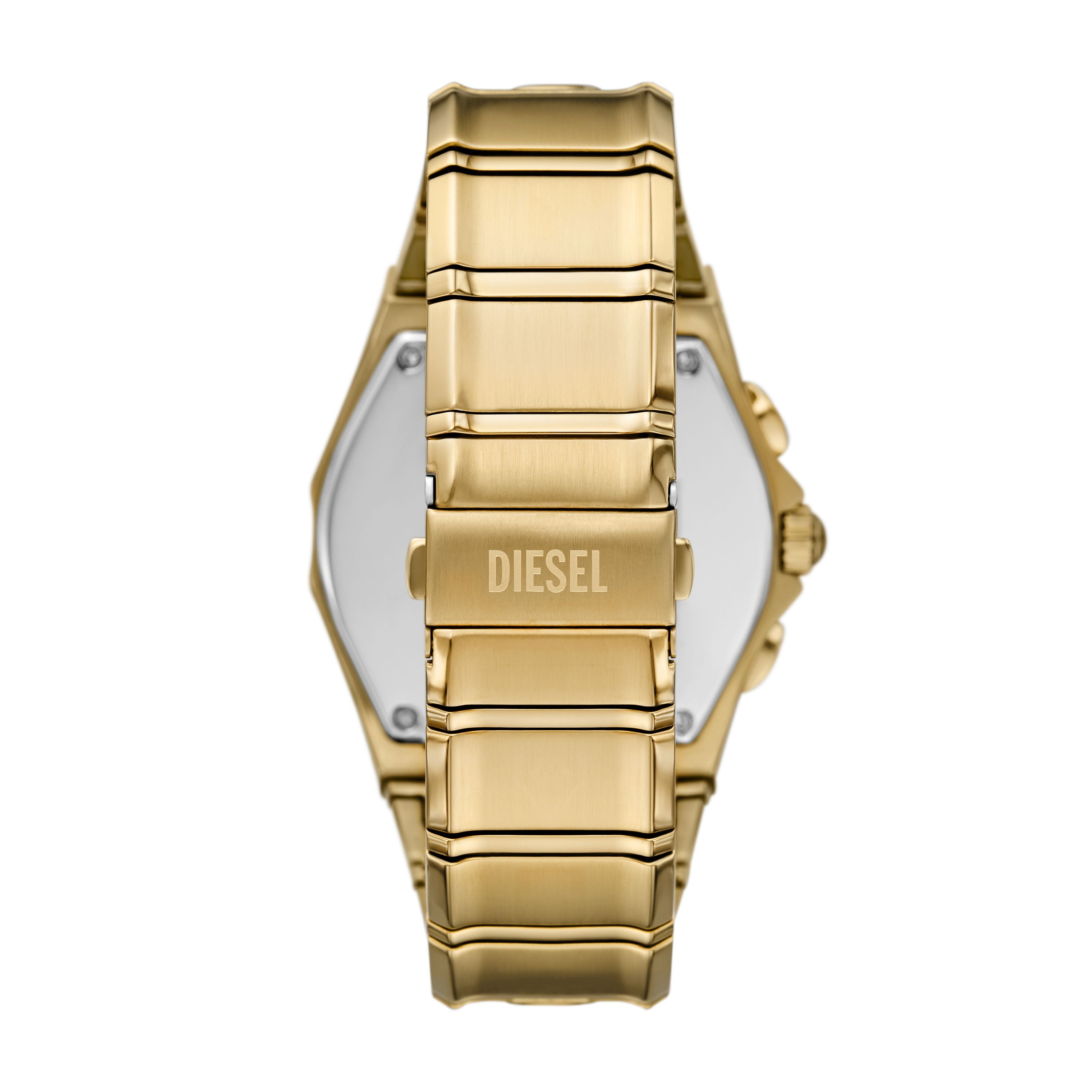 Diesel D-curve 49mm Gold Dial Men's Watch DZ4695
