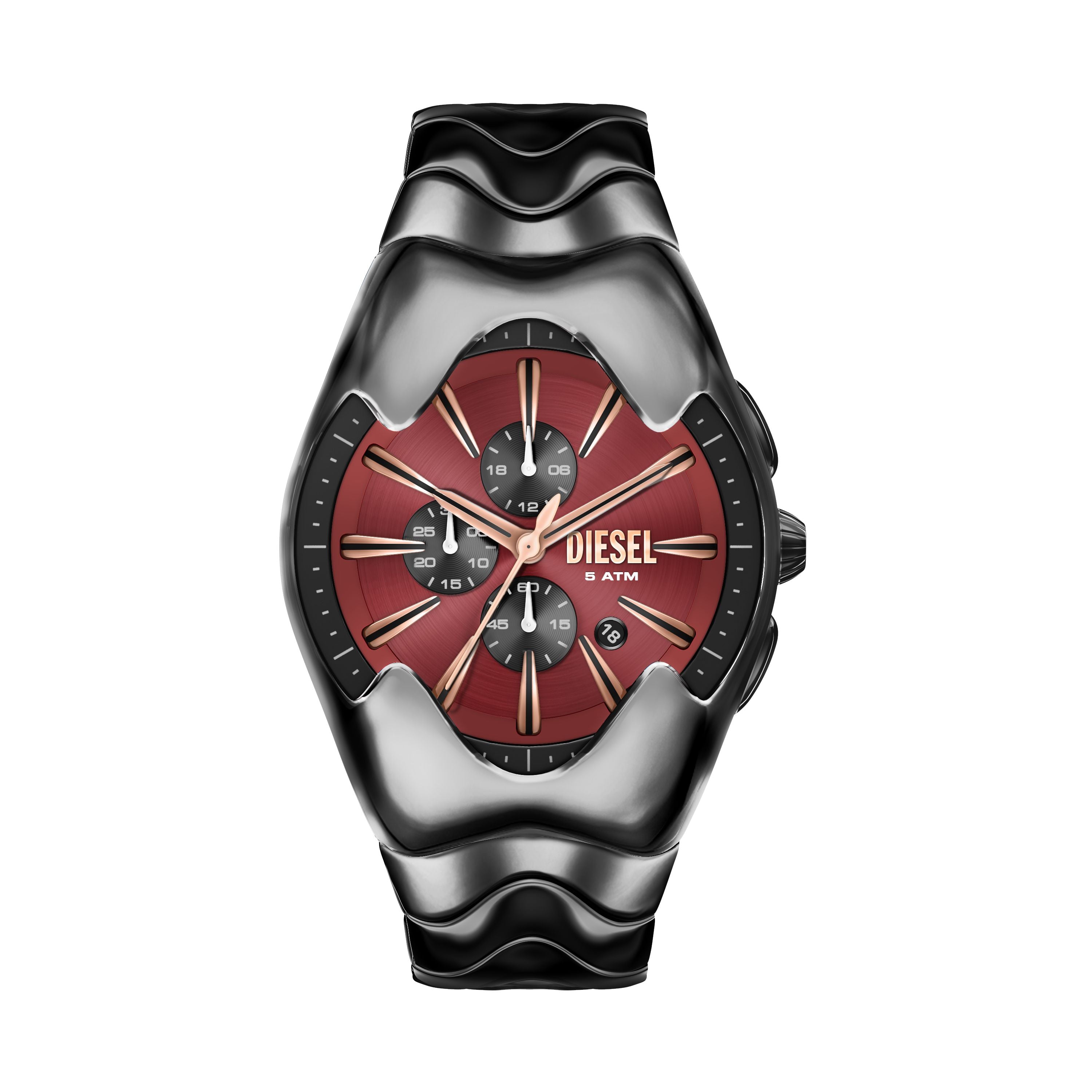 Diesel Mercurial 45mm Red Dial Men's Watch DZ4713