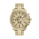 Diesel Mega Chief Slim 48mm Gold Dial Men's Watch DZ4716