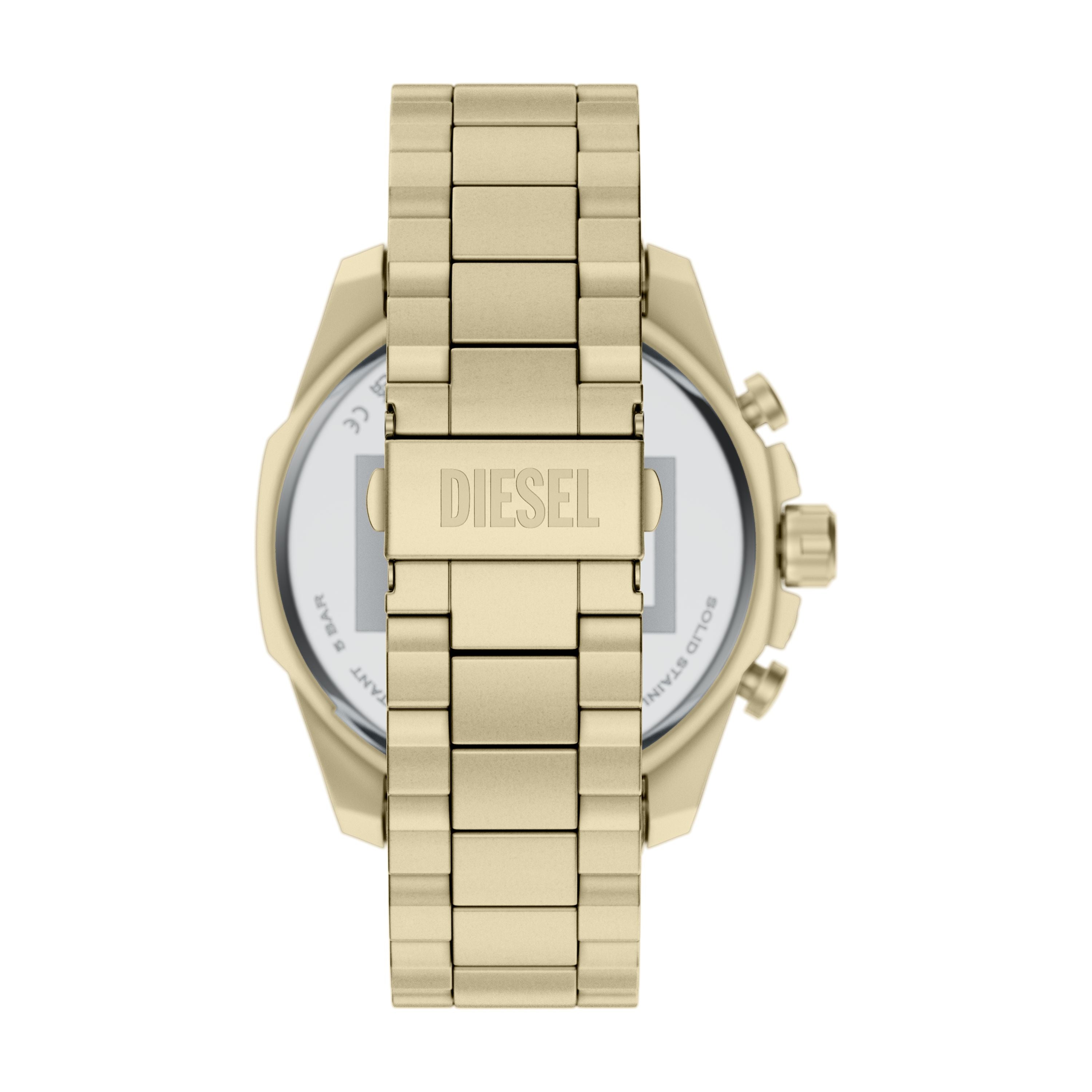 Diesel Mega Chief Slim 48mm Gold Dial Men's Watch DZ4716